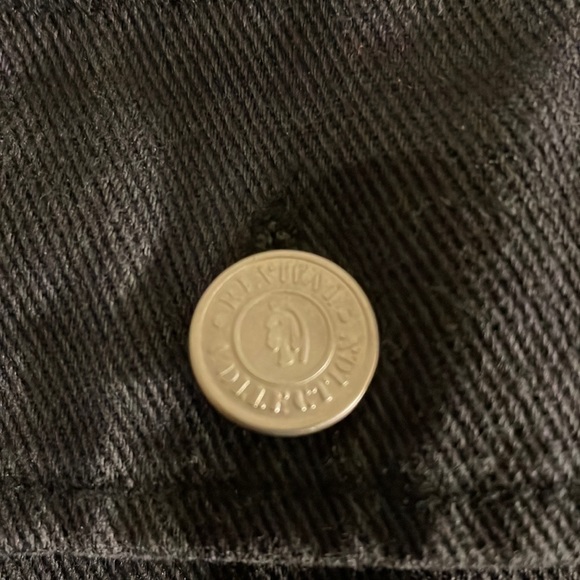 Vintage Black Denim Shirt Jacket - Picture 2 of 7